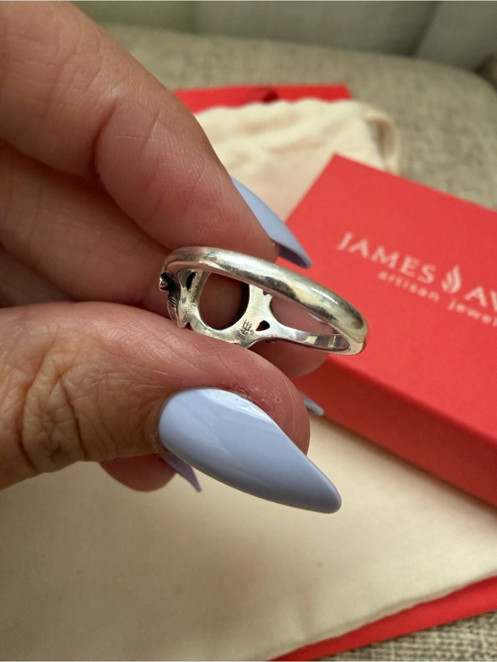 James Avery Floral Horseshoe Ring - Sz 7 - Picture 3 of 3